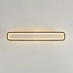 Minimalist Streamlined Rectangular Warm LED Ceiling Light