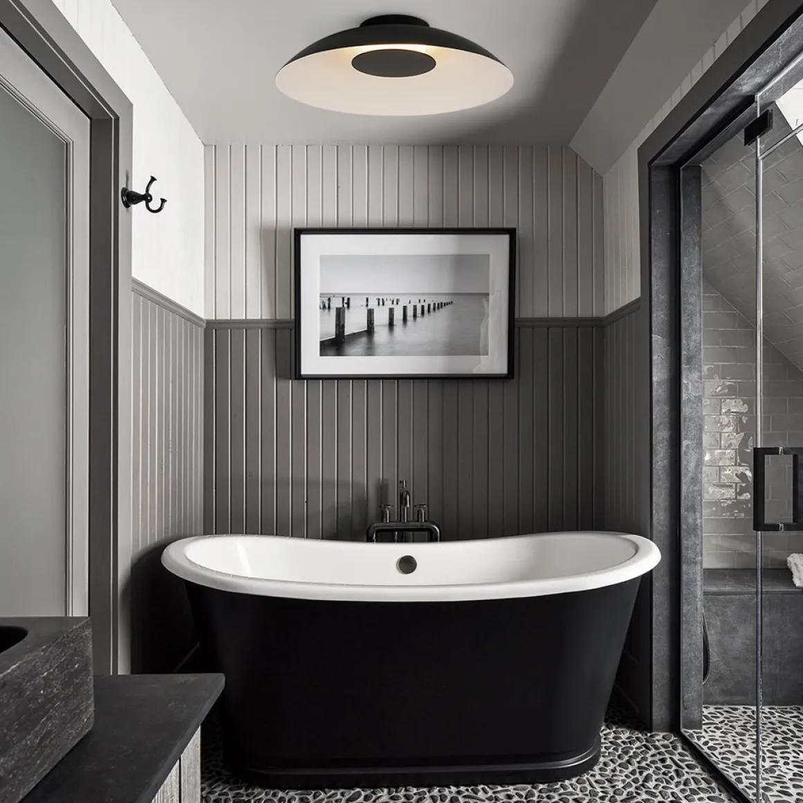 Minimalist Wide Flat Dome Dimmable LED Ceiling Light