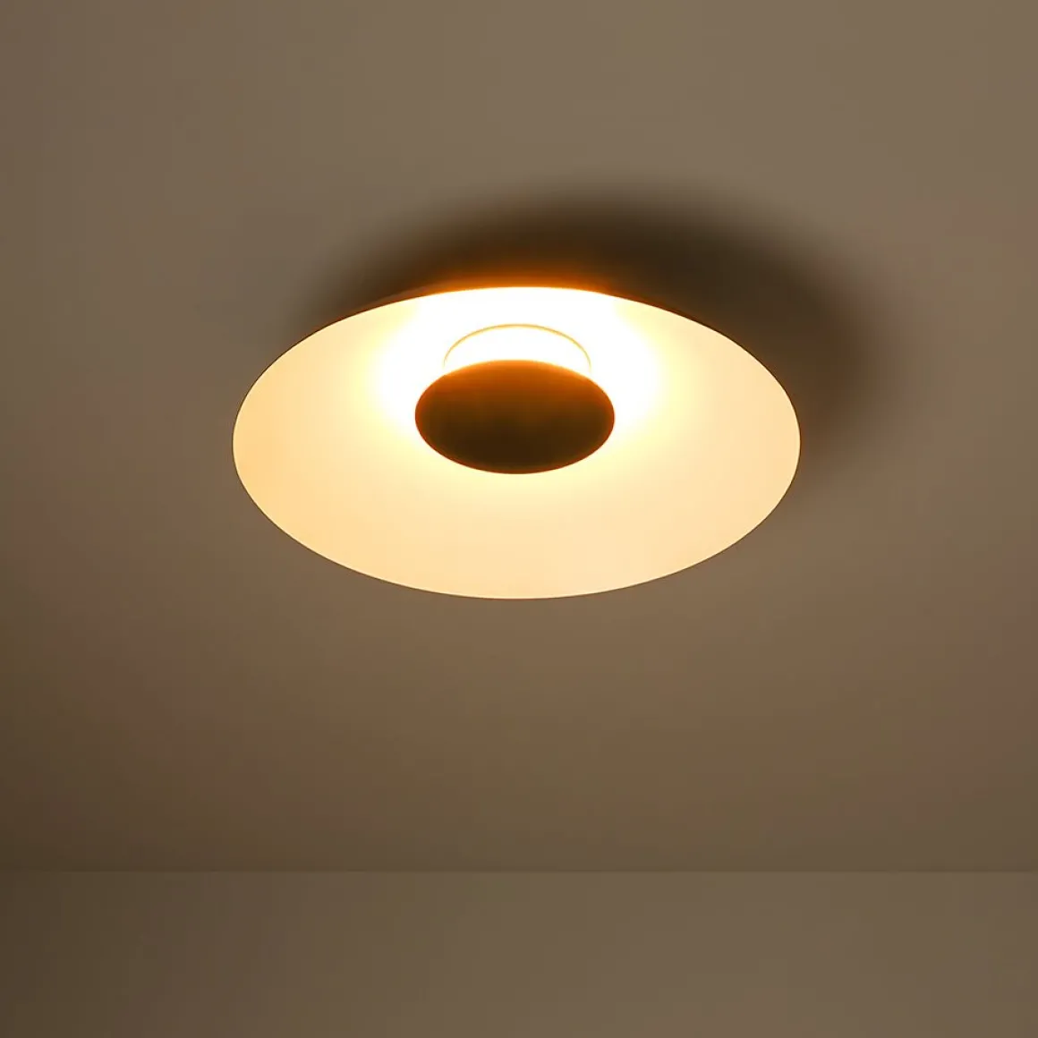 Minimalist Wide Flat Dome Dimmable LED Ceiling Light