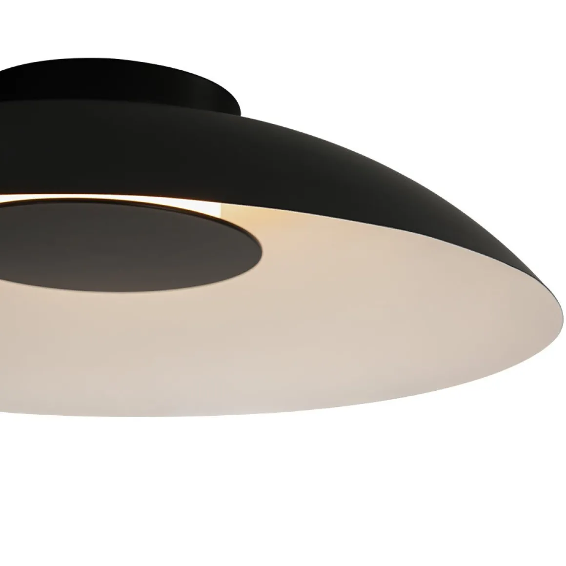 Minimalist Wide Flat Dome Dimmable LED Ceiling Light