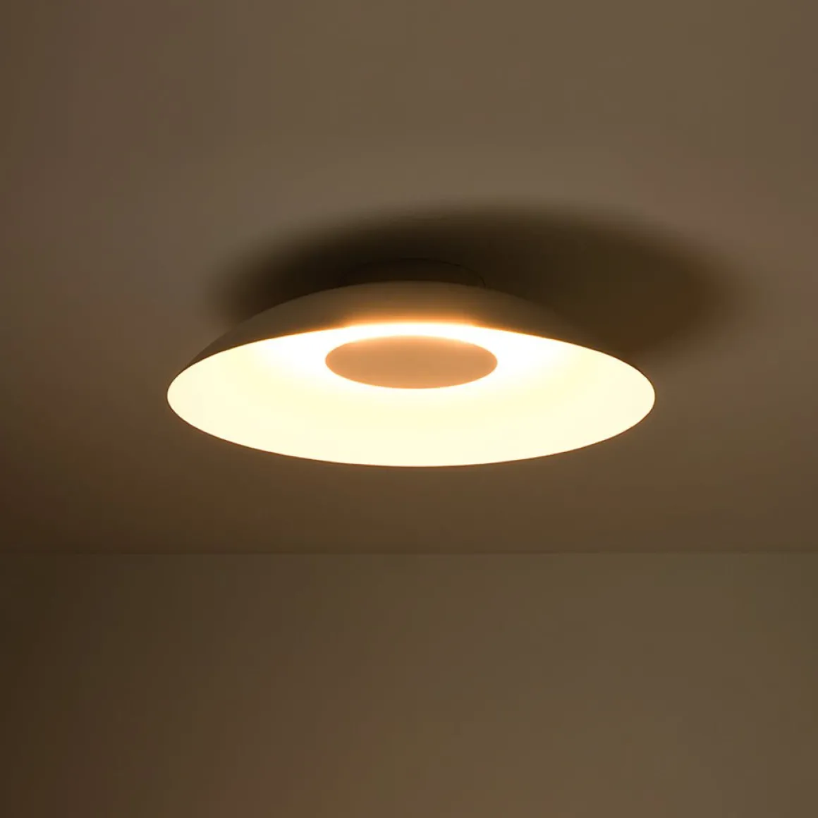Minimalist Wide Flat Dome Dimmable LED Ceiling Light