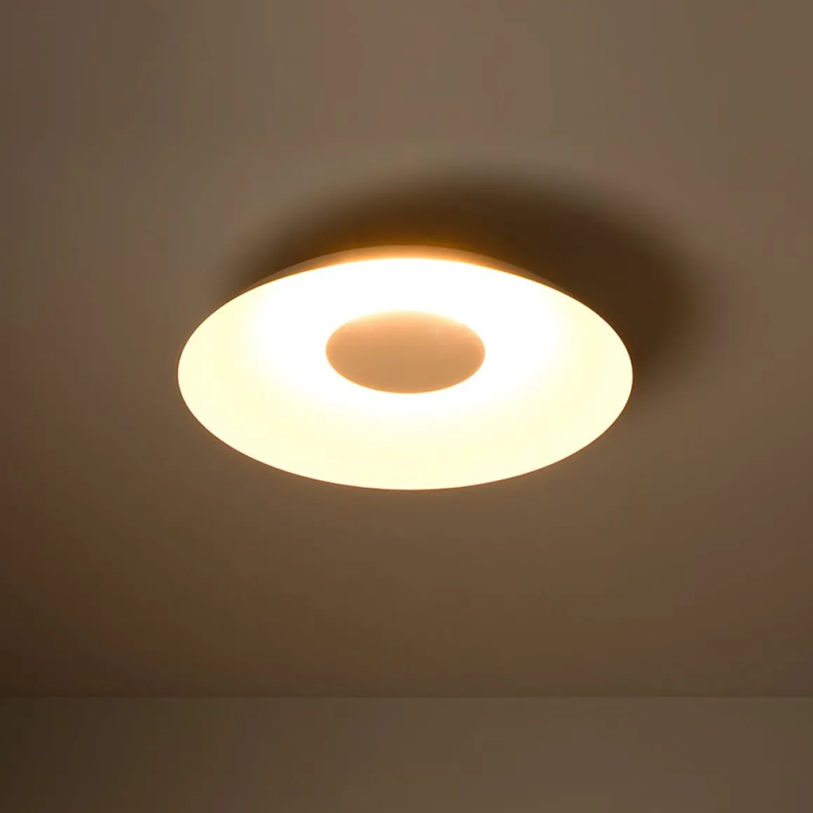 Minimalist Wide Flat Dome Dimmable LED Ceiling Light