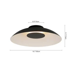 Minimalist Wide Flat Dome Dimmable LED Ceiling Light