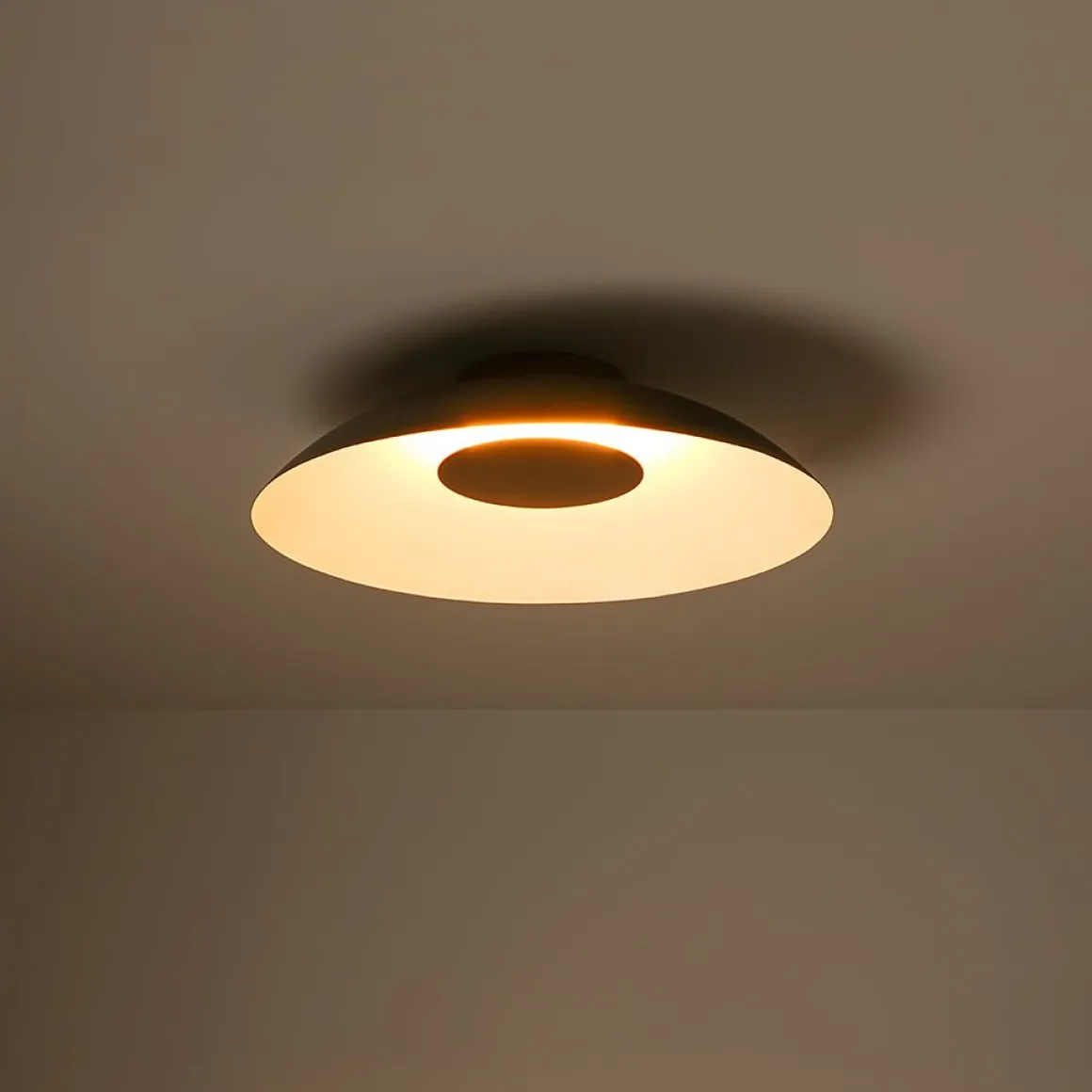 Minimalist Wide Flat Dome Dimmable LED Ceiling Light