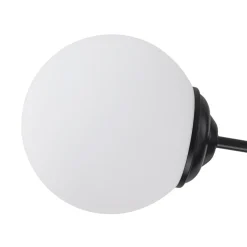 Modern Black Opal Glass Globe Sputnik Chandelier
