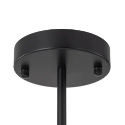 Modern Black Opal Glass Globe Sputnik Chandelier