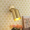 Modern Brass Adjustable Single Ceiling Spotlight Wall Light