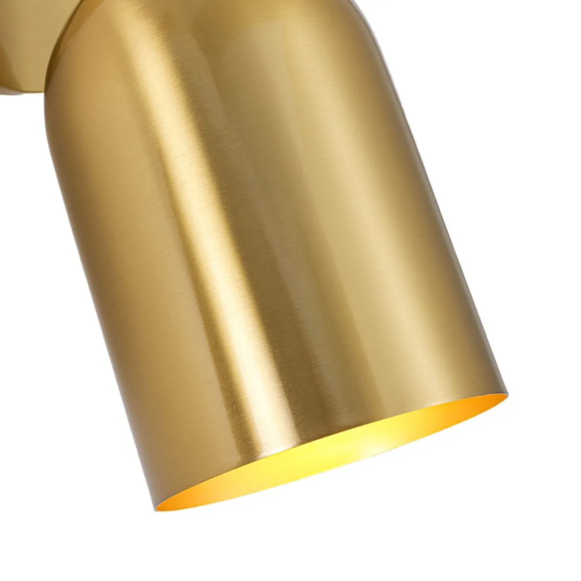 Modern Brass Adjustable Single Ceiling Spotlight Wall Light