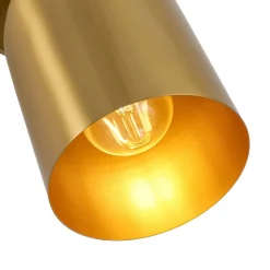 Modern Brass Adjustable Single Ceiling Spotlight Wall Light