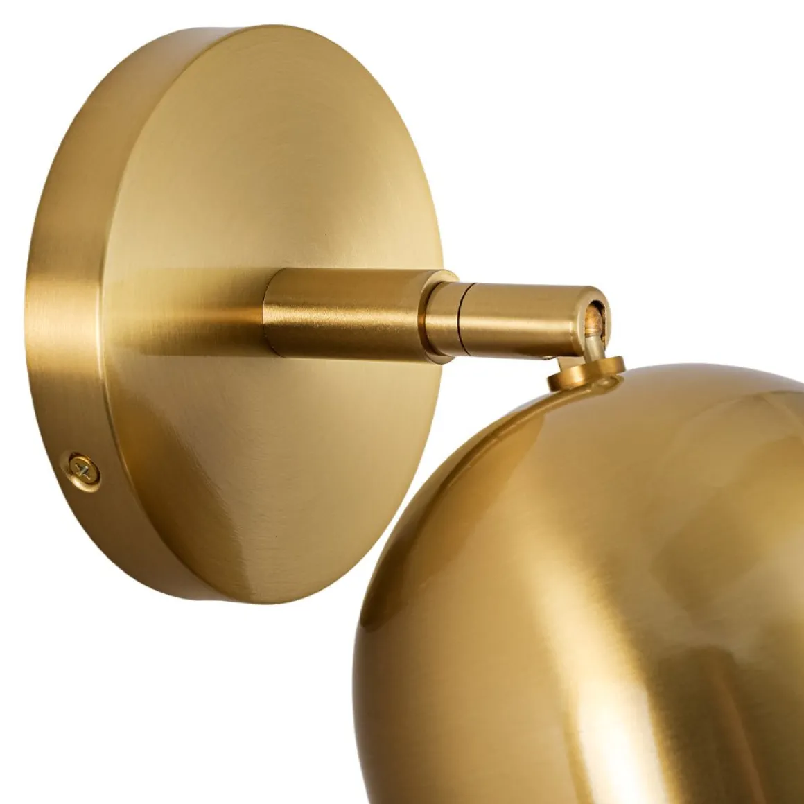 Modern Brass Adjustable Single Ceiling Spotlight Wall Light