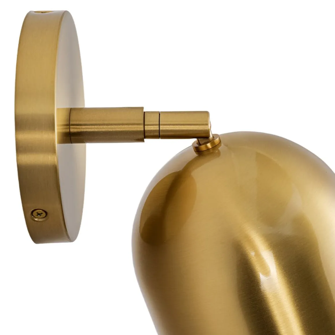 Modern Brass Adjustable Single Ceiling Spotlight Wall Light