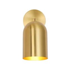 Modern Brass Adjustable Single Ceiling Spotlight Wall Light