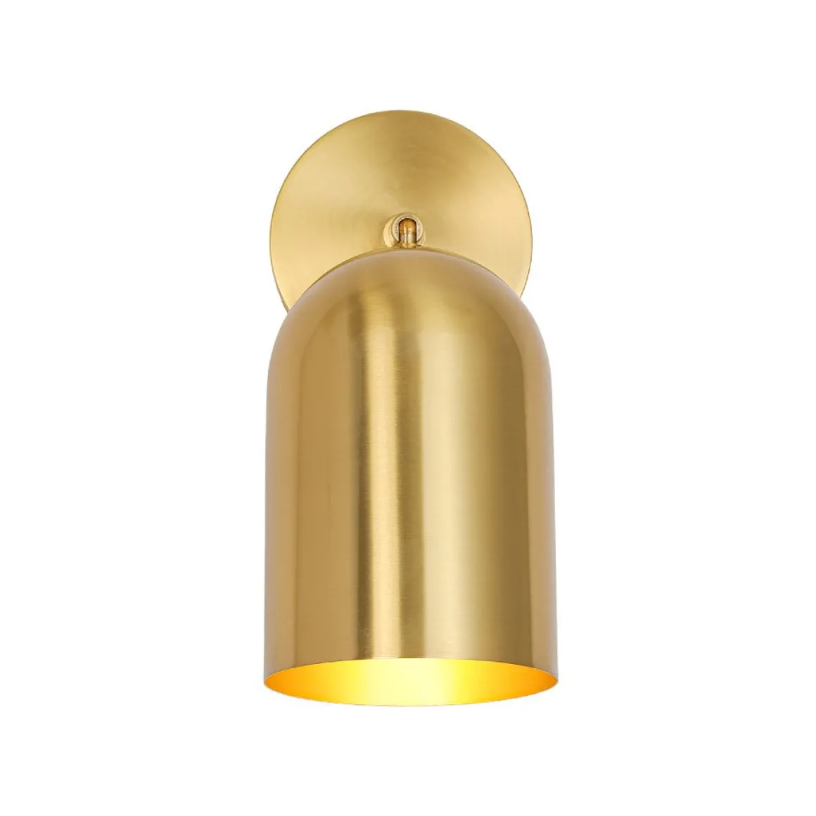 Modern Brass Adjustable Single Ceiling Spotlight Wall Light