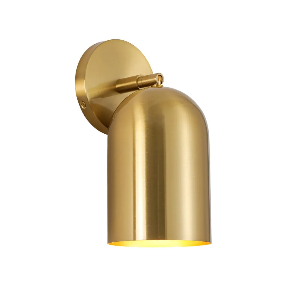 Modern Brass Adjustable Single Ceiling Spotlight Wall Light