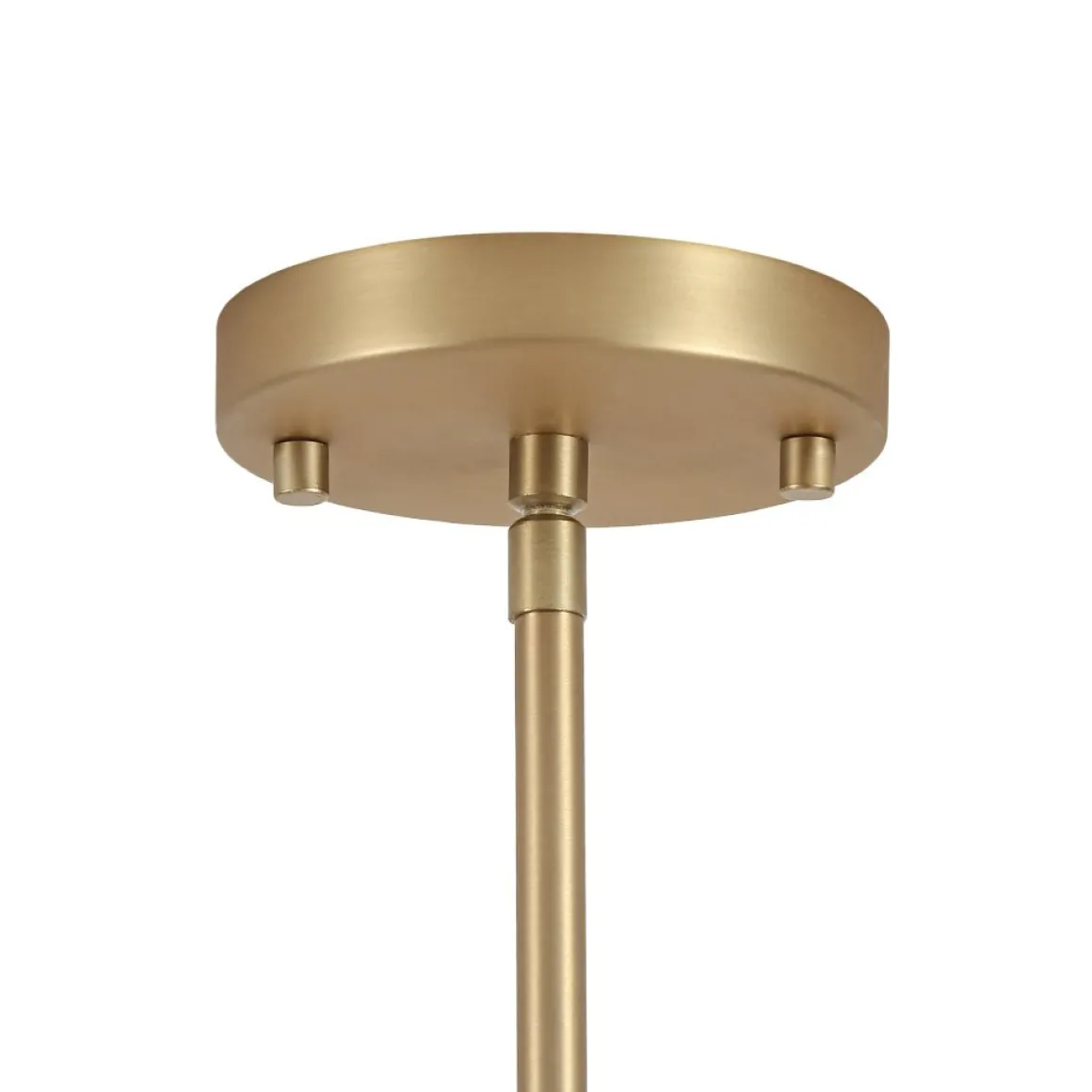 Modern Brass White Fabric Tapered Cage Pendant Light