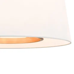 Modern Candle Style Fabric Wide Drum Cage Pendant Light
