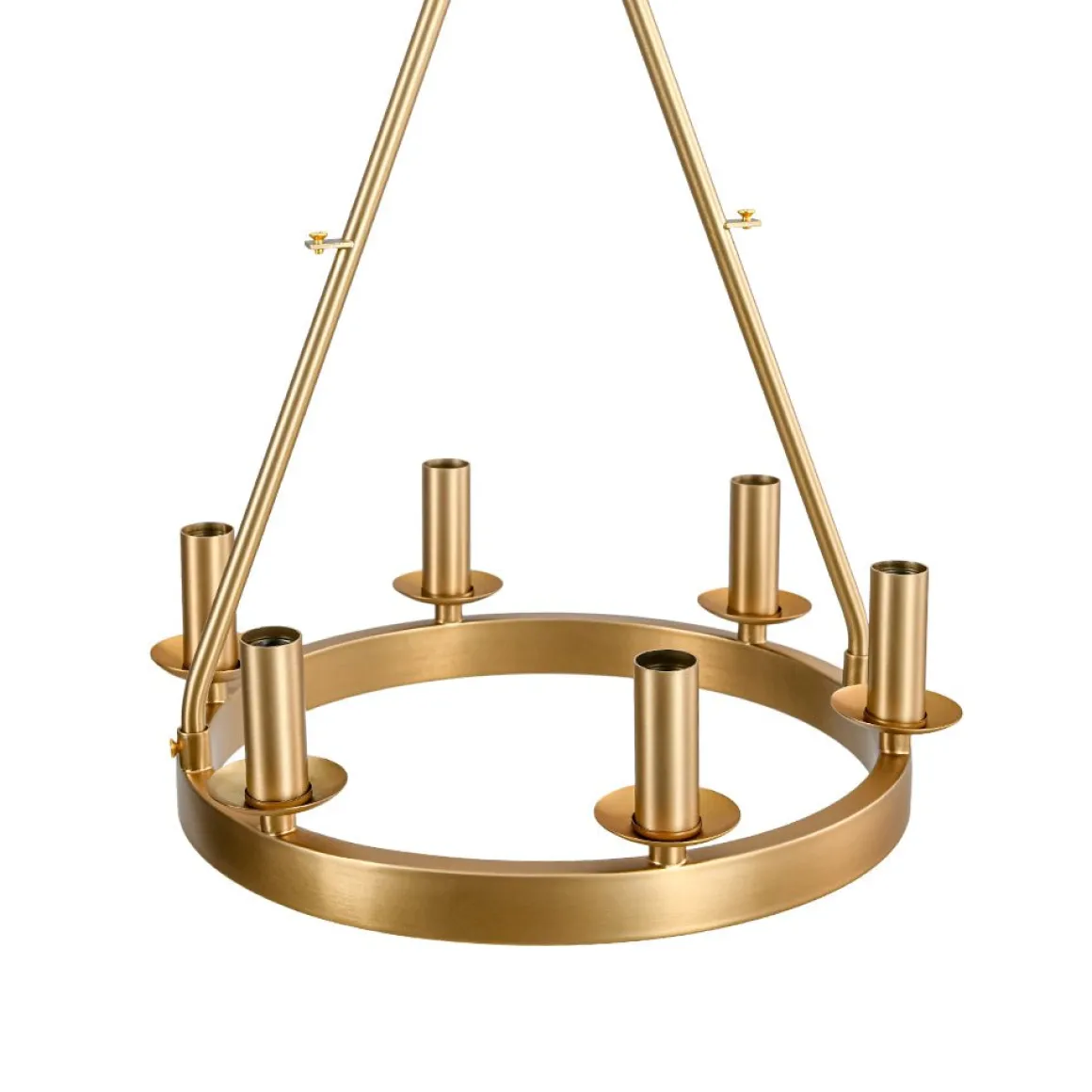 Modern Candle Style Fabric Wide Drum Cage Pendant Light