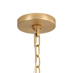 Modern Candle Style Fabric Wide Drum Cage Pendant Light