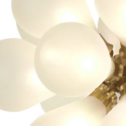 Modern Cluster Frosted Glass Bubble Chandelier