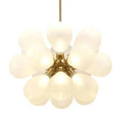 Modern Cluster Frosted Glass Bubble Chandelier