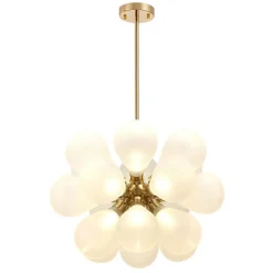 Modern Cluster Frosted Glass Bubble Chandelier