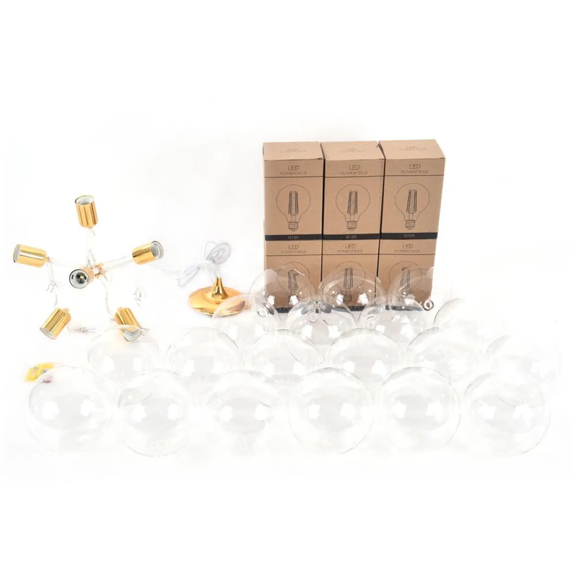 Modern Cluster Glass Bubble Chandelier