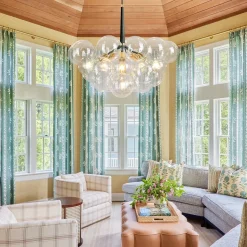 Modern Cluster Glass Bubble Chandelier