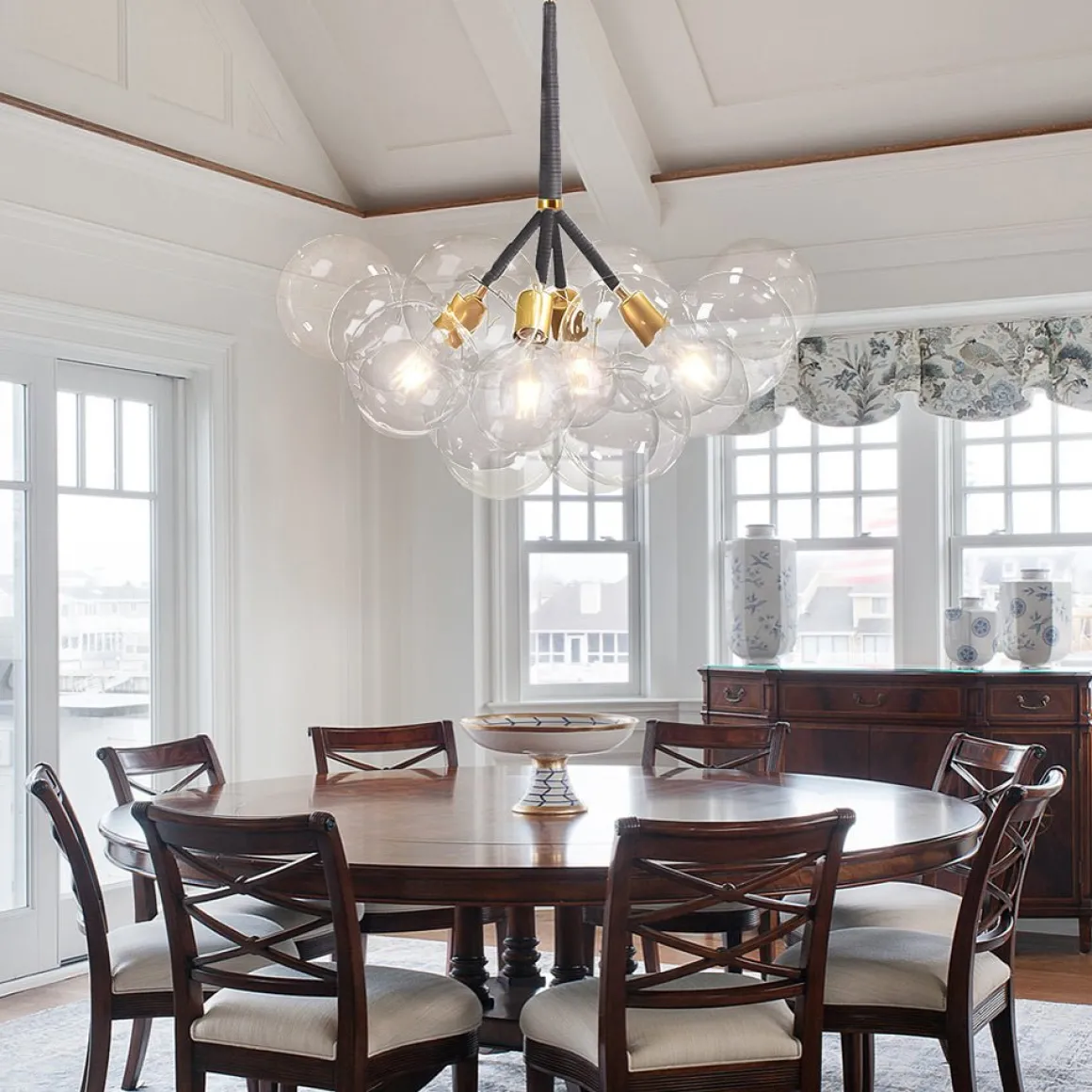 Modern Cluster Glass Bubble Chandelier