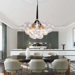 Modern Cluster Glass Bubble Chandelier