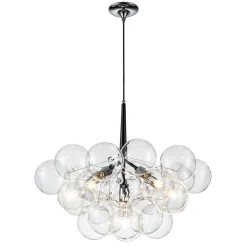 Modern Cluster Glass Globe Bubble Chandelier