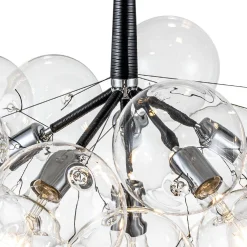 Modern Cluster Glass Globe Bubble Chandelier
