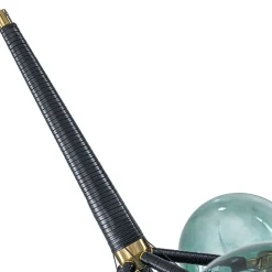 Modern Cluster Gradient Green Glass Globe Bubble Chandelier