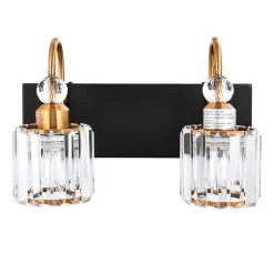 Modern Crystal Vanity Wall Sconce