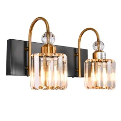 Modern Crystal Vanity Wall Sconce