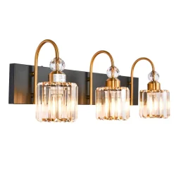 Modern Crystal Vanity Wall Sconce