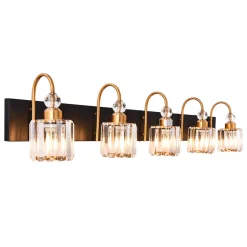Modern Crystal Vanity Wall Sconce