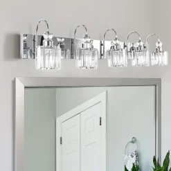 Modern Crystal Vanity Wall Sconce