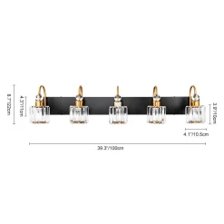 Modern Crystal Vanity Wall Sconce