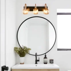 Modern Crystal Vanity Wall Sconce