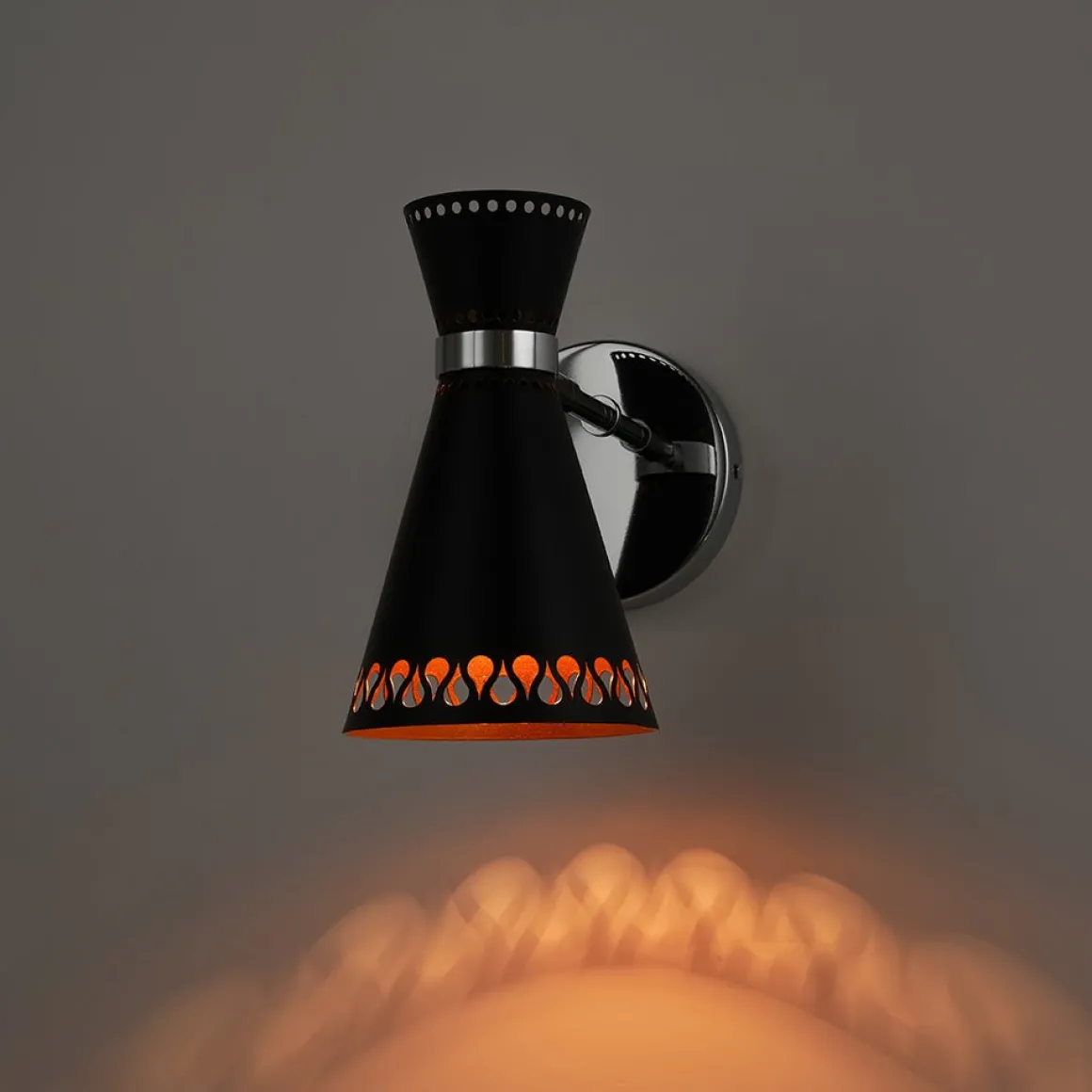 Modern 180-Degree Adjustable Conical 1-Light Wall Sconce