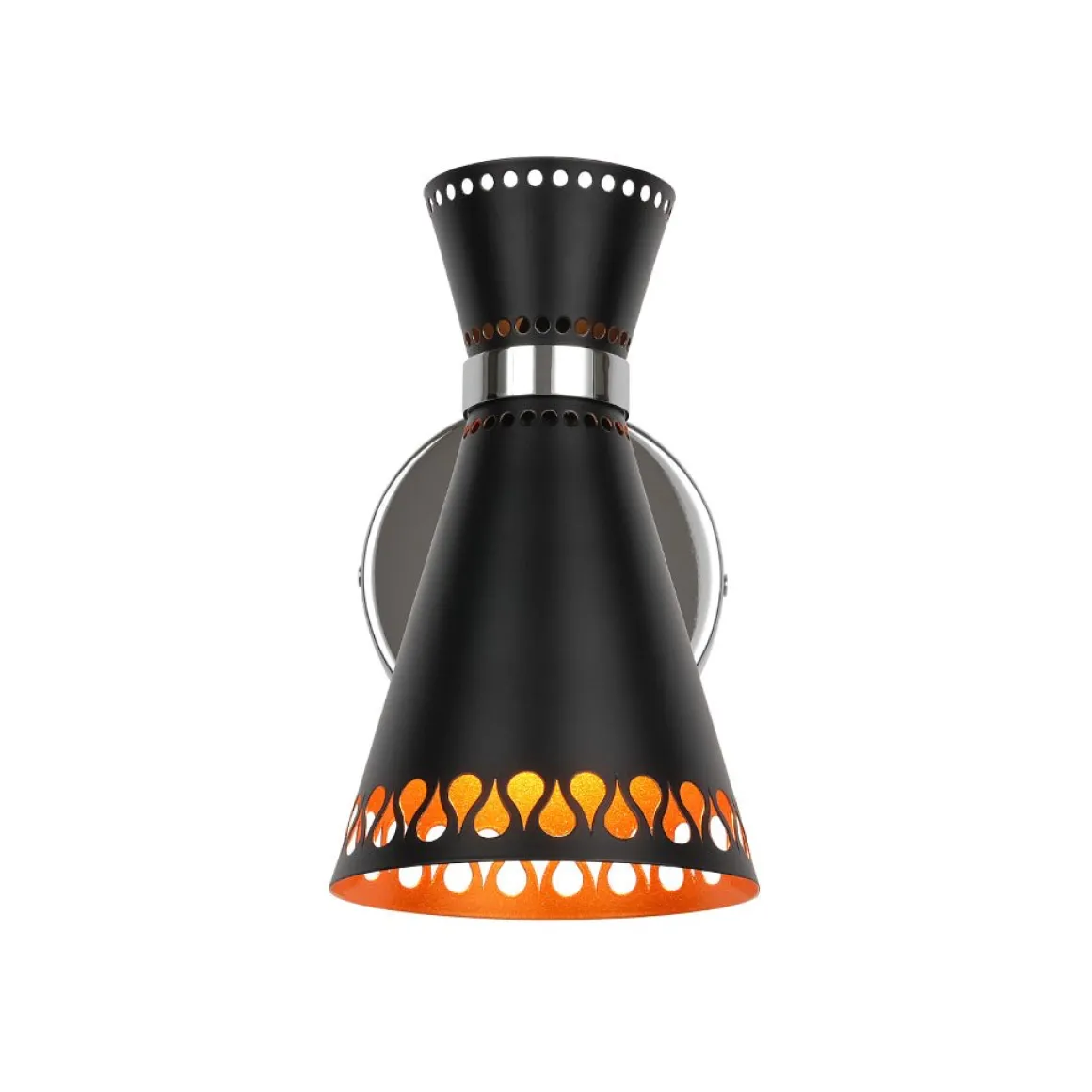 Modern 180-Degree Adjustable Conical 1-Light Wall Sconce