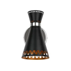 Modern 180-Degree Adjustable Conical 1-Light Wall Sconce
