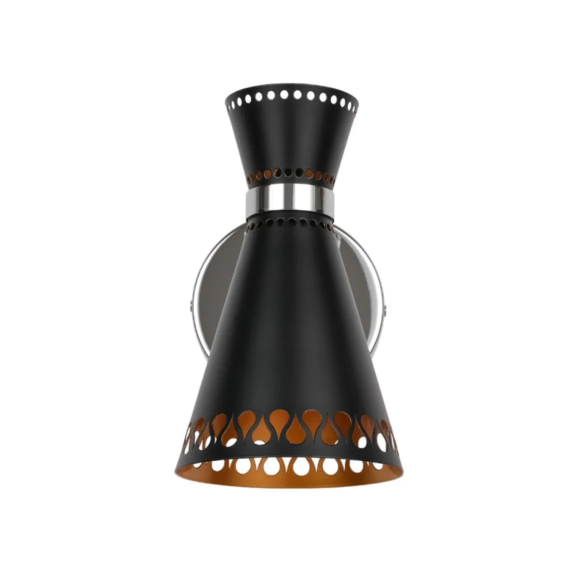 Modern 180-Degree Adjustable Conical 1-Light Wall Sconce