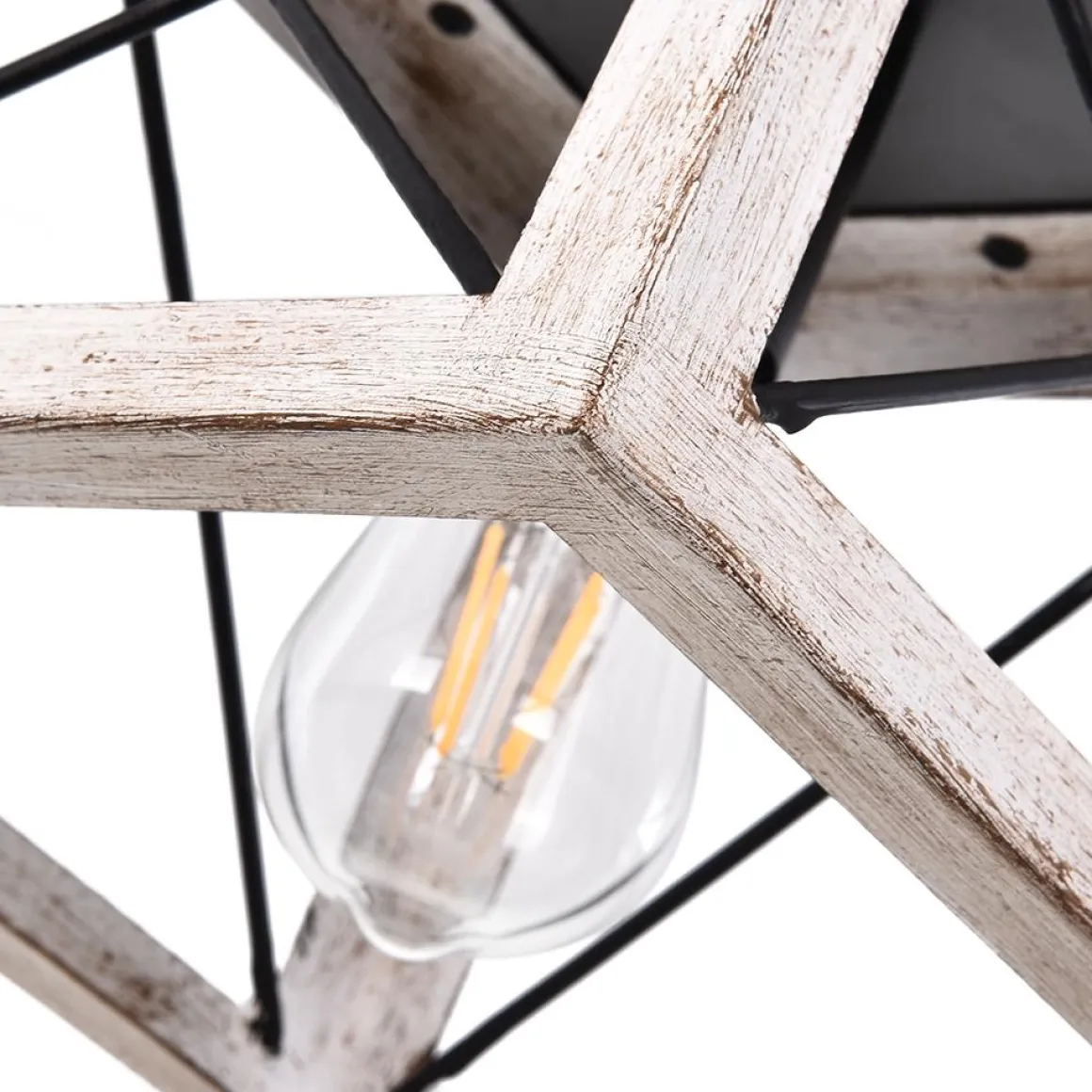 Modern Farmhouse Geometric Lantern Pendant Light