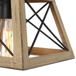Modern Farmhouse Geometric Lantern Pendant Light
