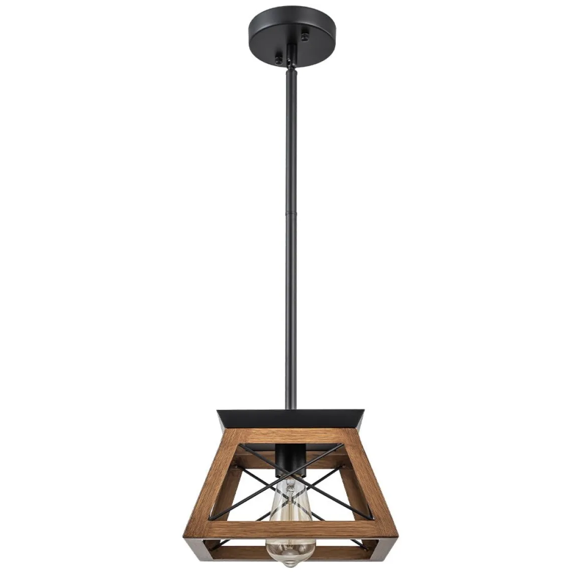 Modern Farmhouse Geometric Lantern Pendant Light