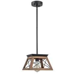 Modern Farmhouse Geometric Lantern Pendant Light