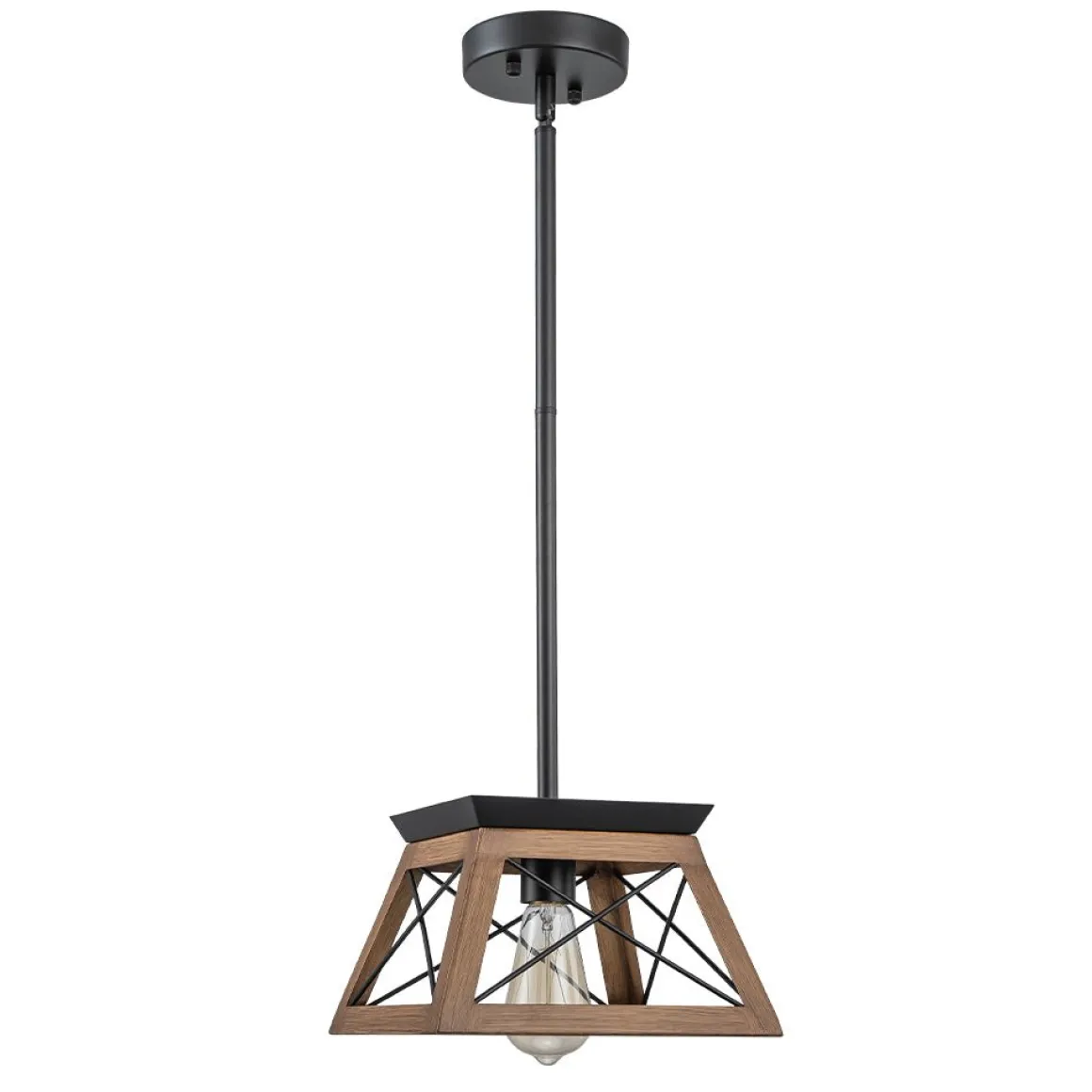 Modern Farmhouse Geometric Lantern Pendant Light