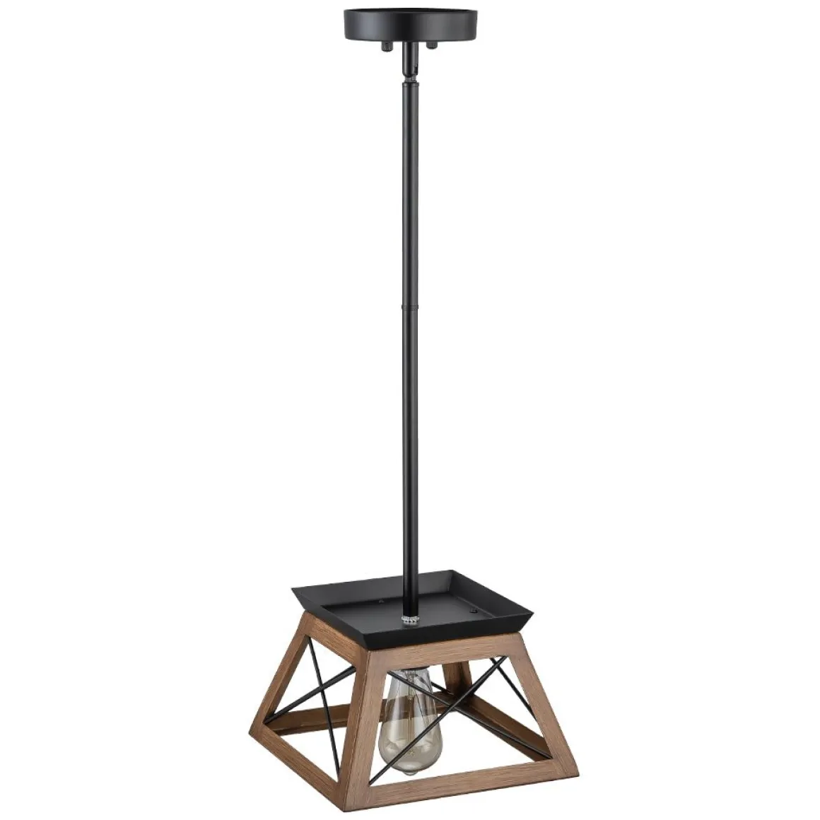 Modern Farmhouse Geometric Lantern Pendant Light