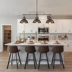 Modern Farmhouse 3-light Island Pot Lid Dome Pendant
